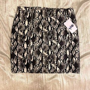 NWT Size 5/27 Vylette Snake Print Pencil Skirt